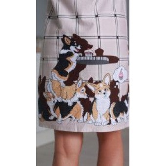 Халат  женский       из кулирки   на пуговицах  с коротким рукавом