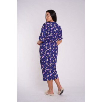 Халат  женский       из кулирки   на пуговицах  с рукавом 1/2