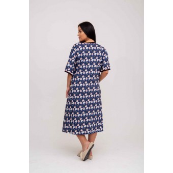 Халат  женский       из кулирки   на молнии  с рукавом 1/2