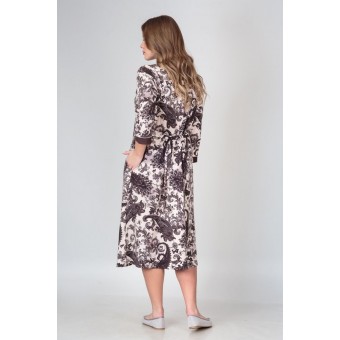 Халат  женский       Интерлок   на пуговицах  с рукавом 3/4