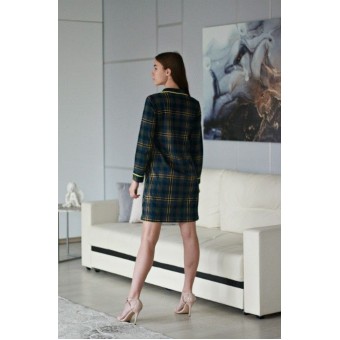 Халат  женский       из кулирки   на пуговицах  с длинным рукавом