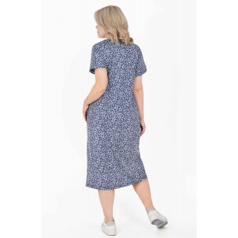 Халат  женский       из кулирки   на пуговицах  с коротким рукавом  в ассортименте