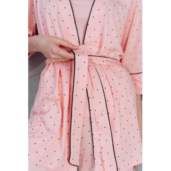 Халат  женский       модал   с запахом  с рукавом 3/4