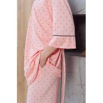 Халат  женский       модал   с запахом  с рукавом 3/4