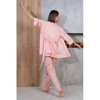 Халат  женский       модал   с запахом  с рукавом 3/4