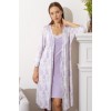 Халат женский трикотажный с запахом с рукавом 3/4