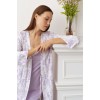 Халат женский трикотажный с запахом с рукавом 3/4