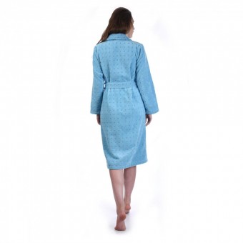 Халат  женский       махровый   с запахом  с длинным рукавом