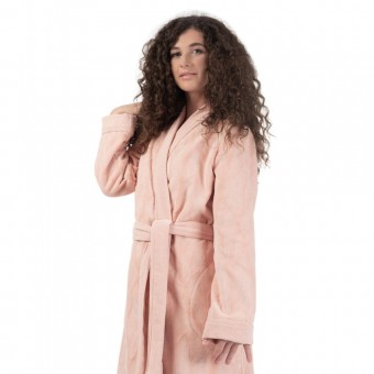 Халат  женский       махровый   с запахом  с длинным рукавом