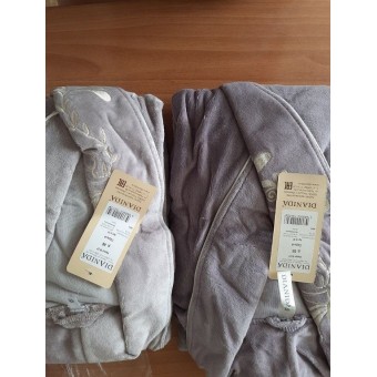 Халат  женский       из велюра   с запахом  с длинным рукавом