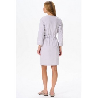 Халат  женский       трикотажный   с запахом  с длинным рукавом       