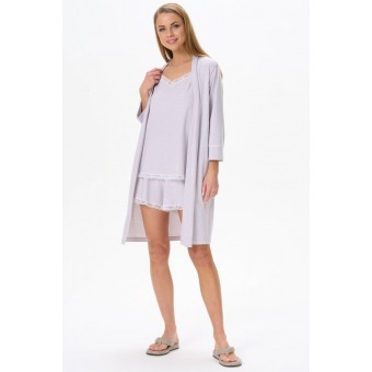 Халат  женский       трикотажный   с запахом  с длинным рукавом       