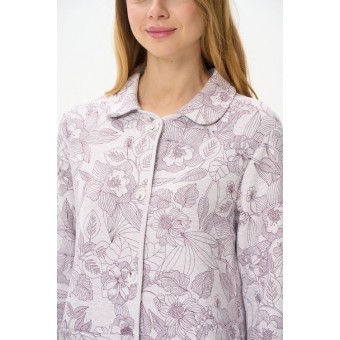 Халат  женский       из вискозы   на пуговицах  с длинным рукавом