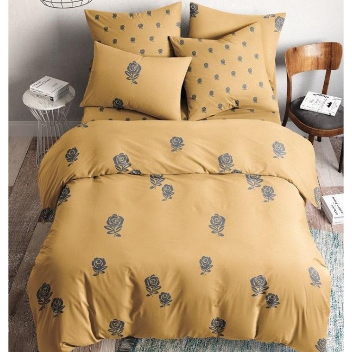 Комплект постельного белья 1,5 спальный из бязи с наволочками 70х70 2 шт Рисунок Веселина