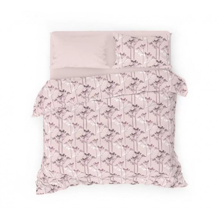 Комплект постельного белья 1,5 спальный из бязи с наволочками 70х70 2 шт Веточки Веселина