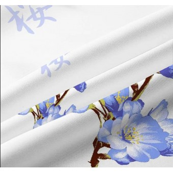 Комплект постельного белья         1,5 спальный из бязи        с наволочками 70х70 2 шт Цветы Василиса