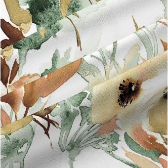 Комплект постельного белья         1,5 спальный из бязи        с наволочками 70х70 2 шт Цветы Василиса