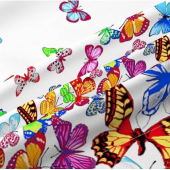 Комплект постельного белья         1,5 спальный из бязи        с наволочками 70х70 2 шт Бабочки Василиса