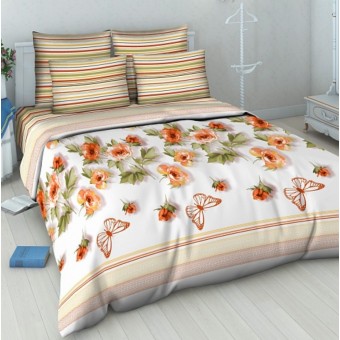 Комплект постельного белья     1,5 спальный  из бязи, рисунок Василиса  
