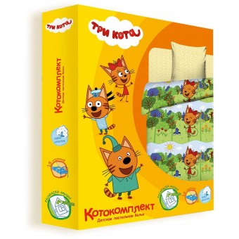 Комплект постельного белья  детский       1,5 спальный из бязи        с наволочкой 70х70 Принт Василиса