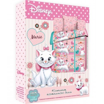 Комплект постельного белья  детский       1,5 спальный из бязи        с наволочкой 70х70 Животные Василиса