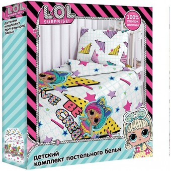 Комплект постельного белья  детский        из поплина        с наволочкой 40х60 Рисунок Уютный дом