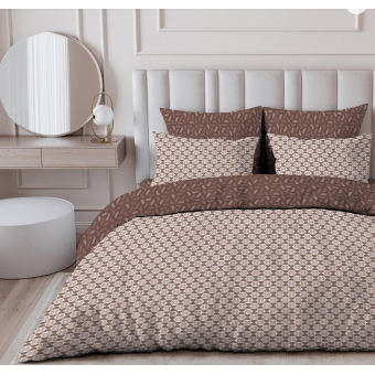 Комплект постельного белья     1,5 спальный  из поплина, геометрия Василиса  