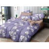 Комплект постельного белья 1,5 спальный из поплина с наволочками 70х70 2 шт Цветы Luxor