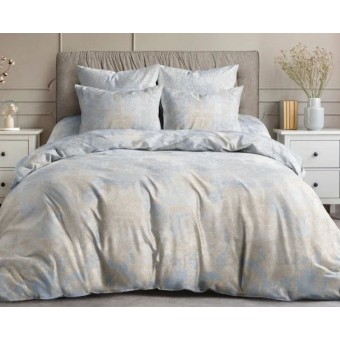 Комплект постельного белья         1,5 спальный из поплина        с наволочками 50х70 2 шт Узор Морозный лес