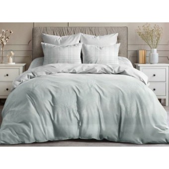 Комплект постельного белья         1,5 спальный из поплина        с наволочками 70х70 2 шт Деревья Морозный лес