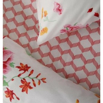 Комплект постельного белья         1,5 спальный из поплина        с наволочками 50х70 2 шт Цветы Ночь Нежна