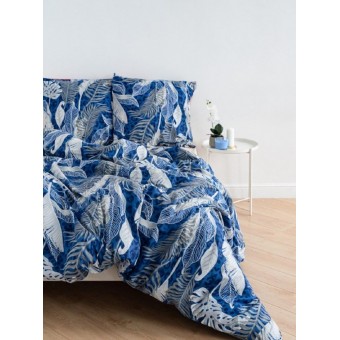 Комплект постельного белья        1,5 спальный из перкаля        с наволочками 70х70 2 шт Двойной дизайн Double Dreams