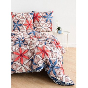 Комплект постельного белья        1,5 спальный из перкаля        с наволочками 70х70 2 шт Двойной дизайн Double Dreams