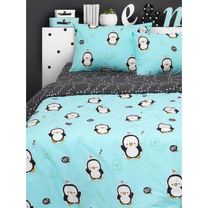 806/1 КПБ Uniqcute 1,5сп поплин 50*70
