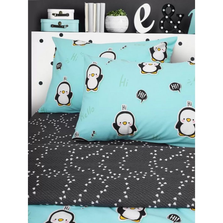 806/1 КПБ Uniqcute 1,5сп поплин 50*70