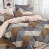 Комплект постельного белья 1,5 спальный из поплина с наволочками 70х70 2 шт Геометрия Kuzina
