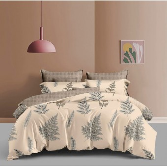 Комплект постельного белья         1,5 спальный из поплина        с наволочками 70х70 2 шт Деревья Kuzina
