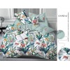 Комплект постельного белья 1,5 спальный из сатина с наволочками 70х70 2 шт Цветы Luxor