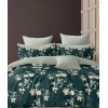 Комплект постельного белья 1,5 спальный из сатина с наволочками 70х70 2 шт Растения Luxor