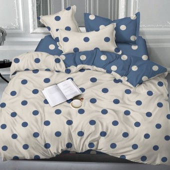 Комплект постельного белья        1,5 спальный из сатина        с наволочками 70х70 2 шт Горох Luxor