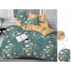 Комплект постельного белья 1,5 спальный из сатина с наволочками 70х70 2 шт Цветы Luxor