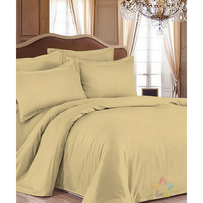 Комплект постельного белья     1,5 спальный  из сатина, однотонное Luxor  