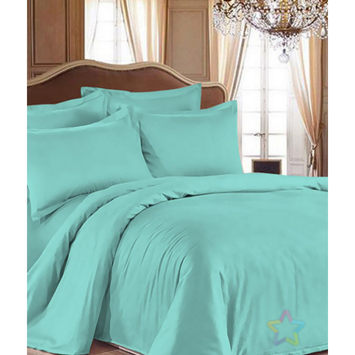 Комплект постельного белья     1,5 спальный  из сатина, однотонное Luxor  