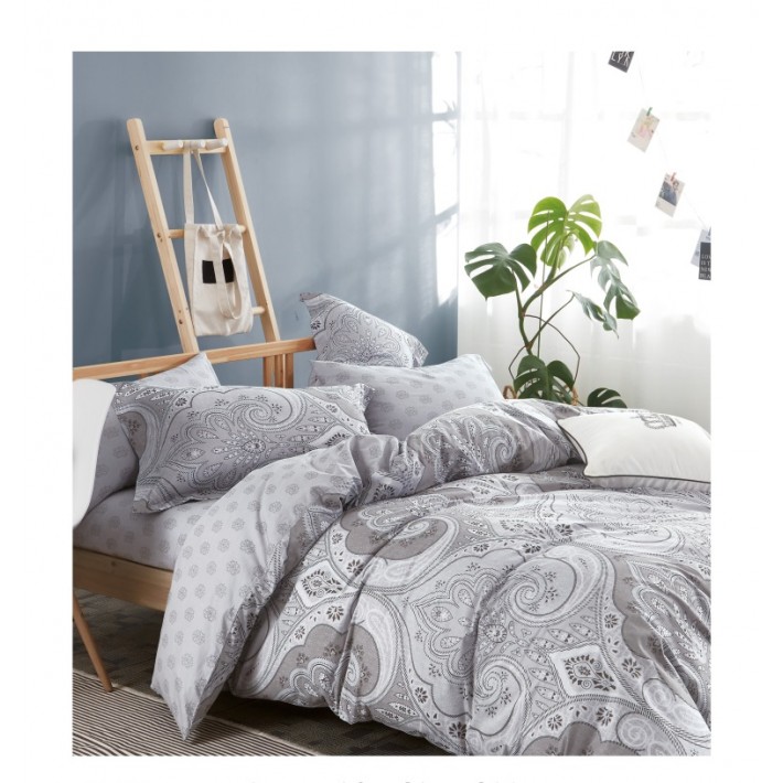 Комплект постельного белья     2 спальный  из сатина, рисунок Valtery  