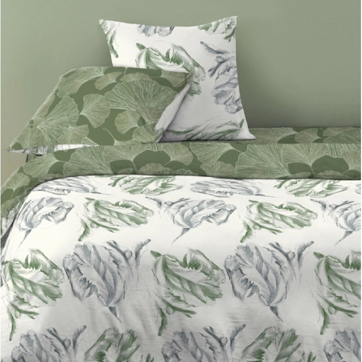 Комплект постельного белья двуспальный из перкаля с наволочками 70х70 2 шт Цветы Василиса