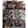 Комплект постельного белья двуспальный из поплина с наволочками 50х70 2 шт Цветы Ночь Нежна
