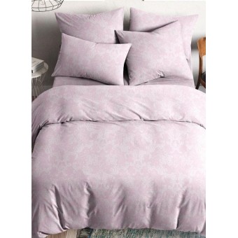 Комплект постельного белья         двуспальный из поплина        с наволочками 50х70 2 шт Узор Ночь Нежна  