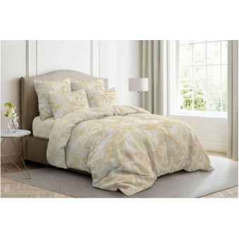 Комплект постельного белья         двуспальный из поплина        с наволочками 50х70 2 шт Узор Ночь Нежна  