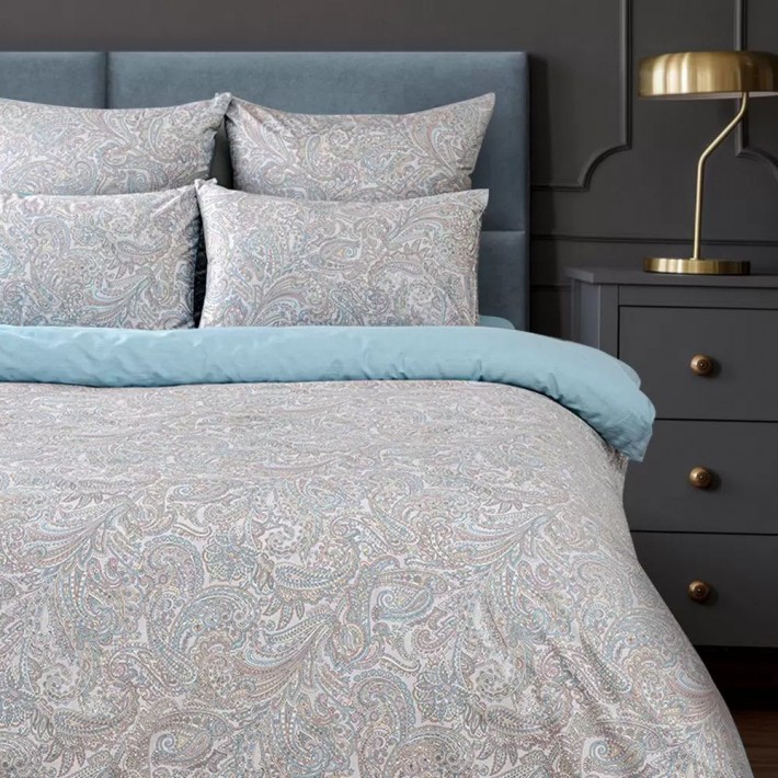 КПБ Василиса 2сп сатин Paisley Blue Монблан