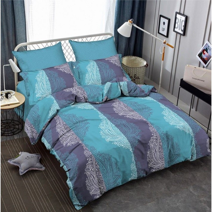 Комплект постельного белья двуспальный из сатина с наволочками 70х70 2 шт Рисунок Amore Mio